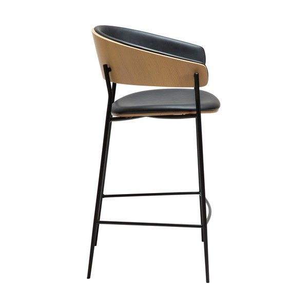 Scaun de bar negru (înălțime șezut 63,5 cm) Crib – DAN-FORM Denmark-image-2