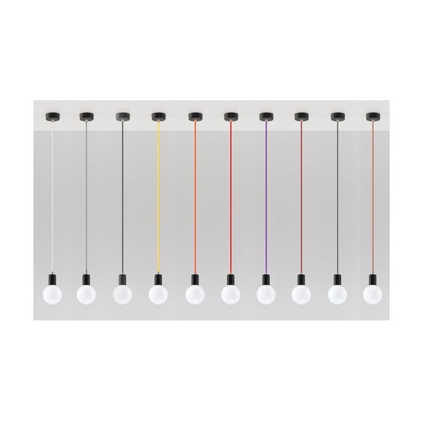 Lustră Sollux Bombilla Black, negru-image-1