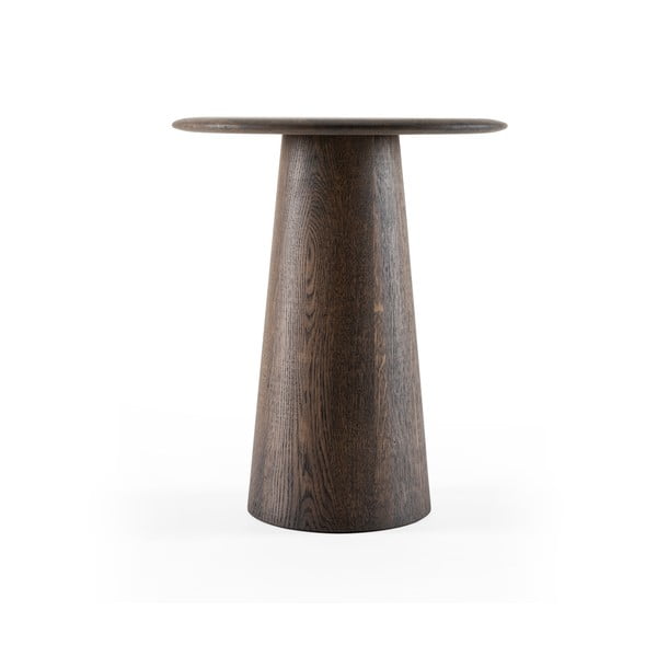 Măsuță auxiliară rotundă din lemn de stejar ø 40 cm Mushroom – Gazzda-image-4