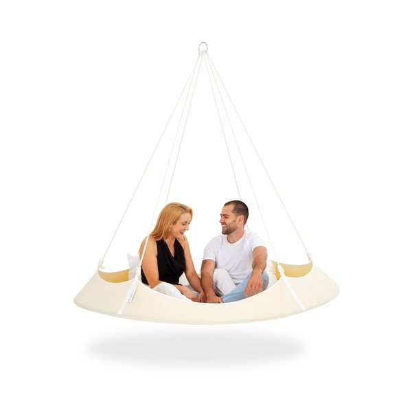 Leagăn de grădină crem-alb - Hangout Pod-image-2