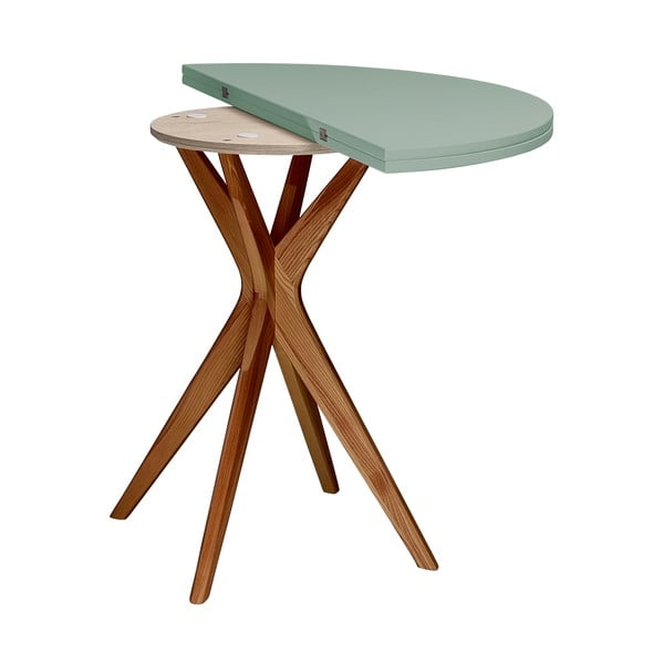 Masă de dining rotundă extensibilă 45x90 cm Jubi – Ragaba-image-3