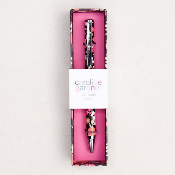 Pix în ambalaj de cadou Caroline Gardner Ditsy Charcoal Boxed Pen