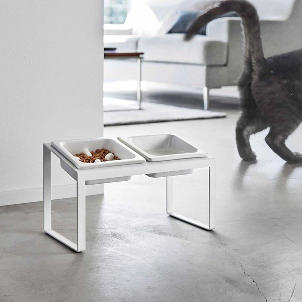 Set boluri cu suport pentru animale de companie din ceramică Nooks – YAMAZAKI-image-4