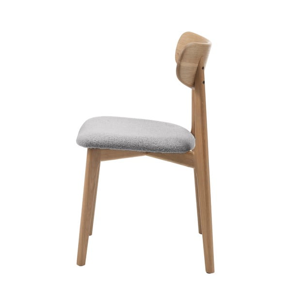 Scaun de dining gri deschis/în culoare naturală Elim – Unique Furniture-image-3