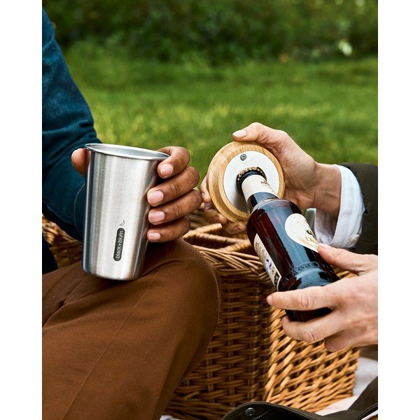 Cană de voiaj argintie din oțel inoxidabil 500 ml – Black + Blum-image-2