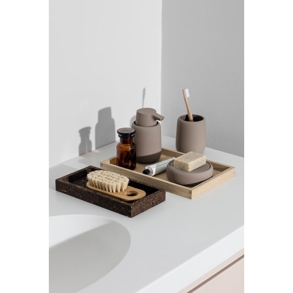 Organizator de baie din ceramică maro deschis - Blomus-image-1