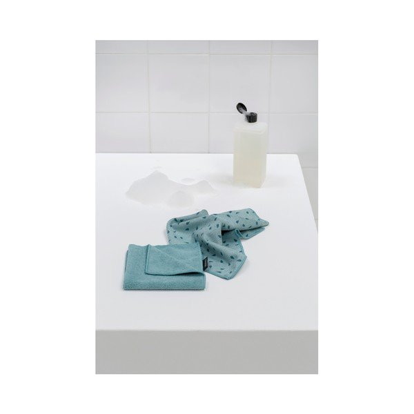 Set 2 prosoape din microfibră Brabantia Clean, albastru-image-1