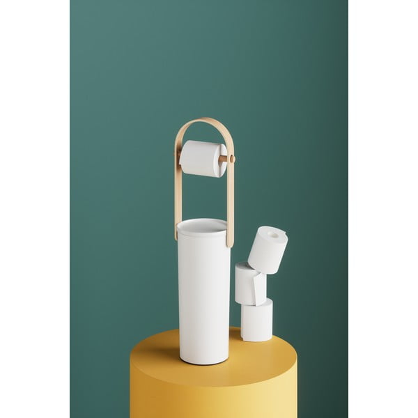 Suport pentru hârtie igienică alb din plastic Bellwood – Umbra-image-4