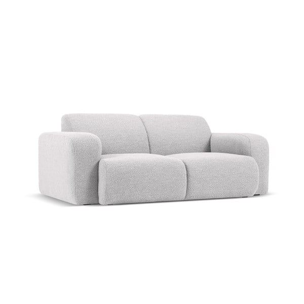 Canapea gri deschis cu tapițerie din stofă bouclé 170 cm Molino – Micadoni Home-image-2