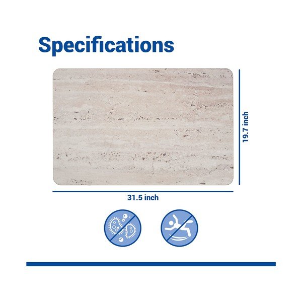 Covoraș de baie maro deschis din diatomit 50x80 cm Puna – Wenko-image-4