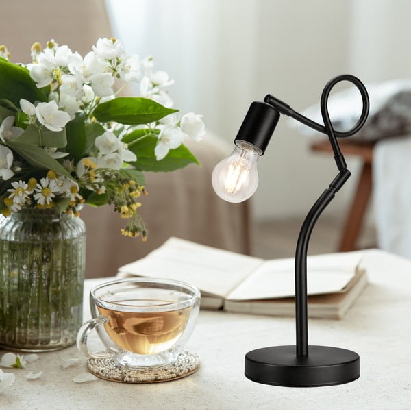 Veioză neagră (înălțime 42 cm) Harry – LAMKUR-image-3