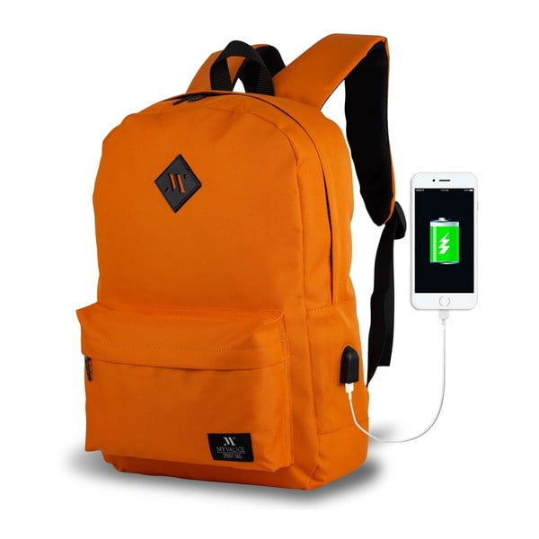 Rucsac cu port USB My Valice SPECTA Smart Bag, portocaliu