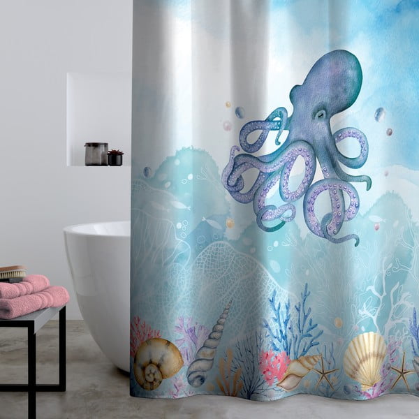 Perdea de duș 180x180 cm Octopus – Catherine Lansfield-image-1
