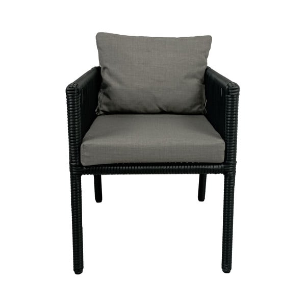 Set de dining pentru grădină gri din ratan artificial pentru șase persoane Vera 2 – Floriane Garden-image-2