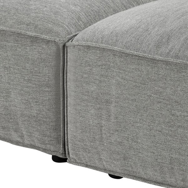 Șezlong modular Bonami Selection Fairfield, colț stânga, gri deschis-image-1