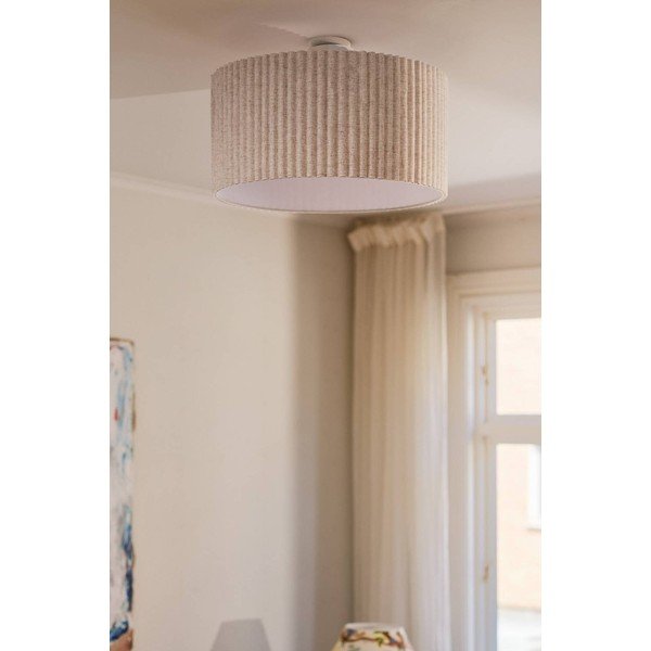 Plafonieră bej din in ø 60 cm Alina – Jotex-image-2