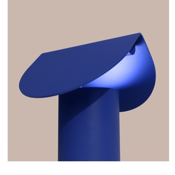 Veioză albastru-închis LED din aluminiu (înălțime 15 cm) BISCUIT – Thoro-image-3