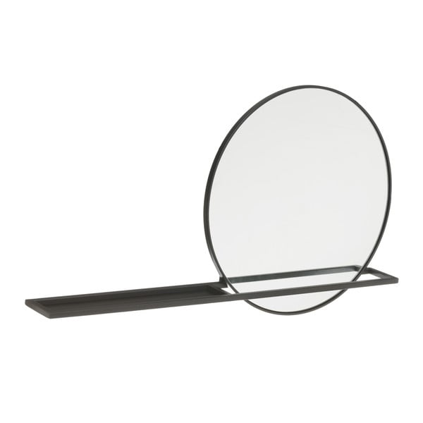 Oglindă de perete cu raft ø 50 cm – Ixia