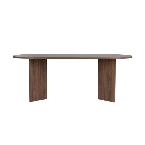 Masă de dining cu aspect de lemn de nuc 90x200 cm Sabella – Kalune Design