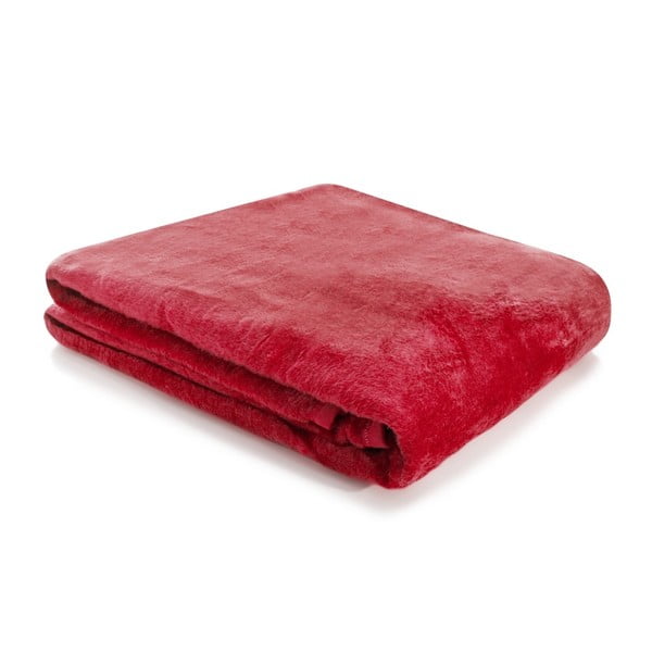 Pătură Homedebleu Odette, 180 x 220 cm, roșu
