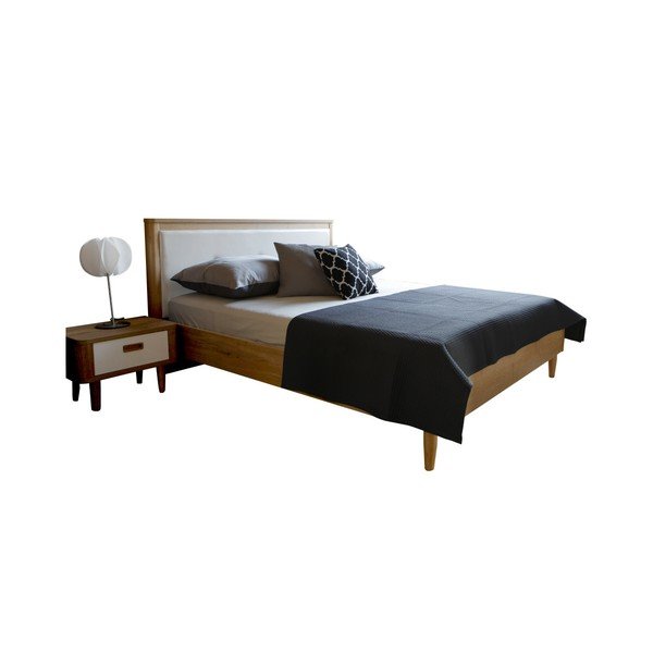 Pat dublu Mazzini Beds Scandi, 140 x 200 cm, alb-image-4