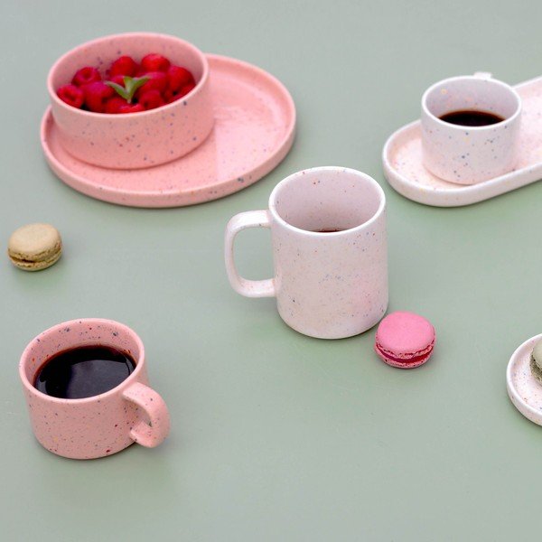 Cană bej din gresie ceramică 330 ml Fika – ONA-image-1