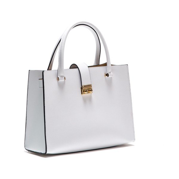 Poșetă din piele Anna Luchini 448 Bianco-image-1