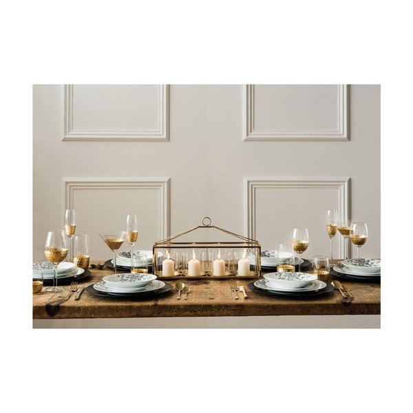 Set 4 pahare din sticlă suflată manual pentru vin alb Premier Housewares Astrid, 3 dl-image-1