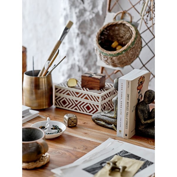 Cutie de depozitare maro din lemn decorativă 6,5x4,5x4 cm Cemile – Bloomingville-image-1