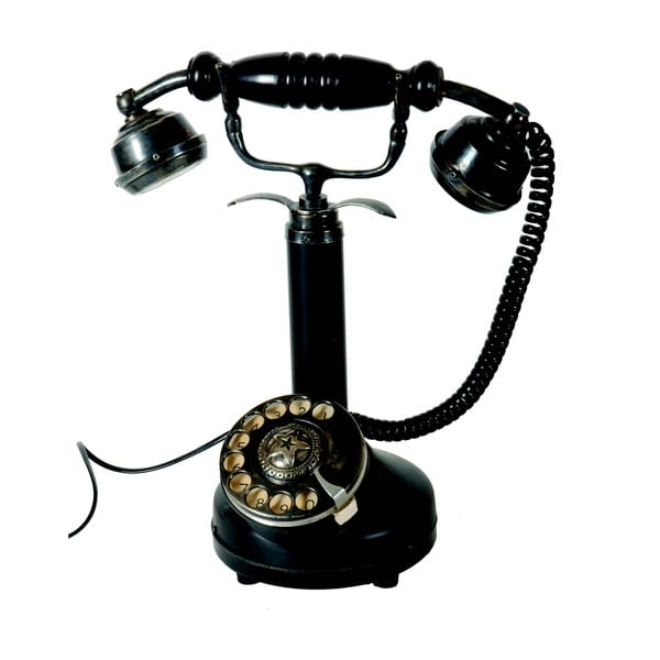 Decorațiune Antic Line Black Telephone