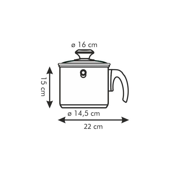Oală cu perete dublu pentru lapte Tescoma, 2 l-image-2