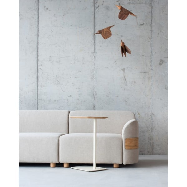 Măsuță auxiliară din metal 42x34.6 cm Loop - Gazzda-image-3