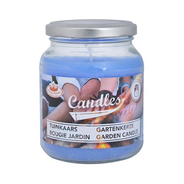 Set 4 lumânări pentru grădină în recipiente din sticlă Esschert Design Garden, 36 de ore de ardere-image-1