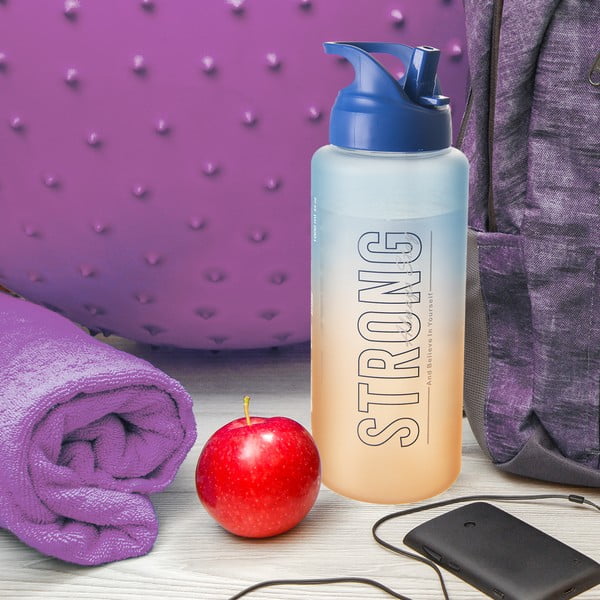 Sticlă din tritan albastru-portocalie 1 l Moly – Orion-image-1