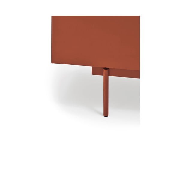 Noptieră cărămiziu-natural cu aspect de lemn de stejar Otto – Teulat-image-4