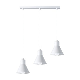 Lustră albă cu abajur din metal 45x14 cm Martina - Nice Lamps