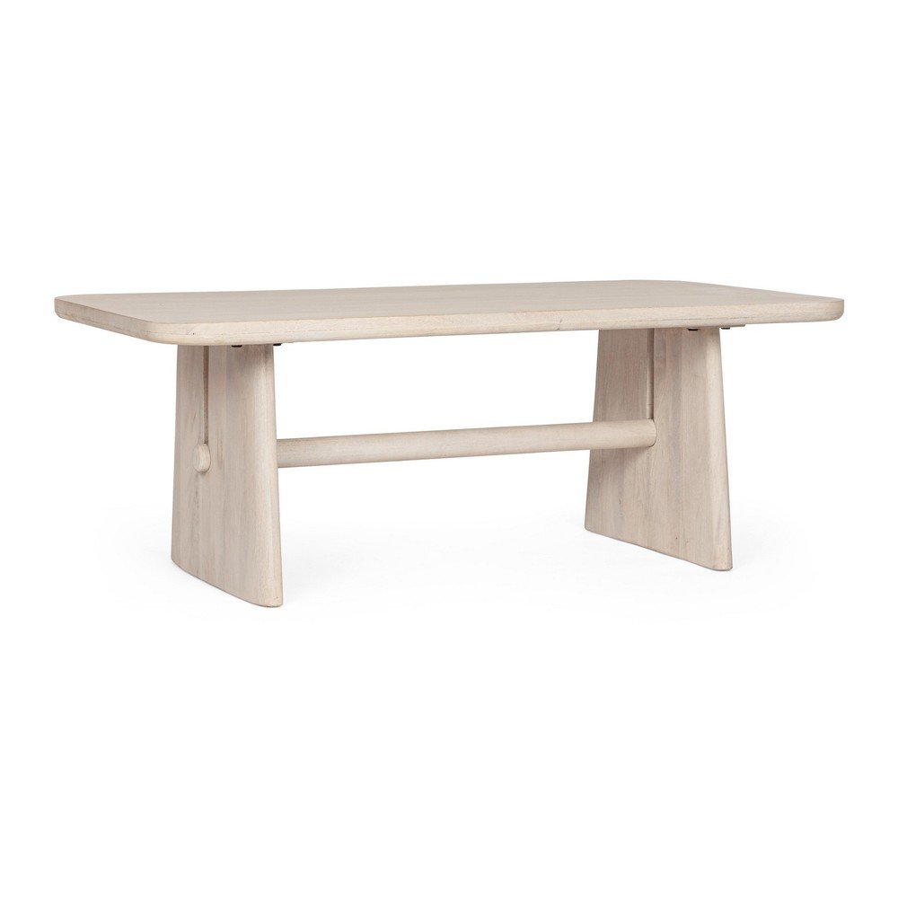 Măsuță de cafea în culoare naturală deschisă din lemn de mango 60x110 cm Elisheva – Bizzotto