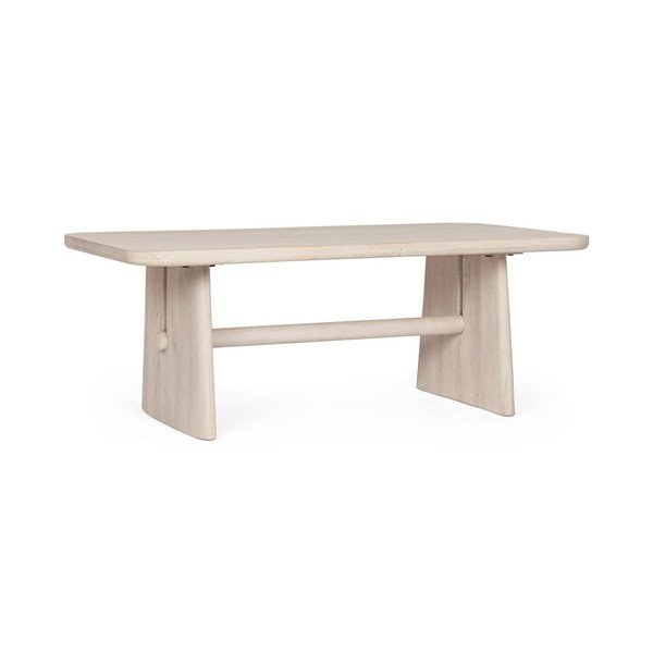 Măsuță de cafea în culoare naturală deschisă din lemn de mango 60x110 cm Elisheva – Bizzotto