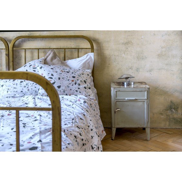 Lenjerie de pat din bumbac satinat Butter Kings Venetian Terrazzo, 135 x 200 cm-image-2