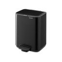 Coș de gunoi negru mat cu pedală din oțel 4 l Bo – Brabantia