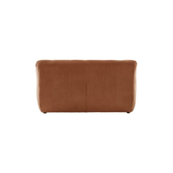 Canapea maro cu tapițerie din catifea reiată  145 cm Kelso – Jotex-image-4