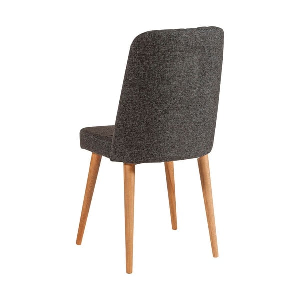 Scaun de dining gri antracit din catifea Stormi Sandalye – Kalune Design-image-1