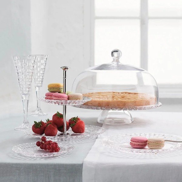 Platou cu 2 nivele din cristal Nachtmann Bossa Nova, ⌀ 23 cm-image-2