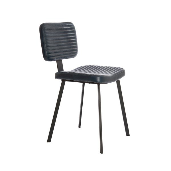 Scaune de dining negre 2 buc. din imitație de piele Masana – Light & Living