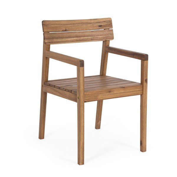 Scaun de grădină în culoare naturală din lemn masiv Rodano – Bizzotto