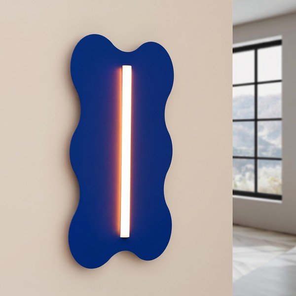 Aplică de perete albastru-închis din metal KLOVER – Thoro-image-1
