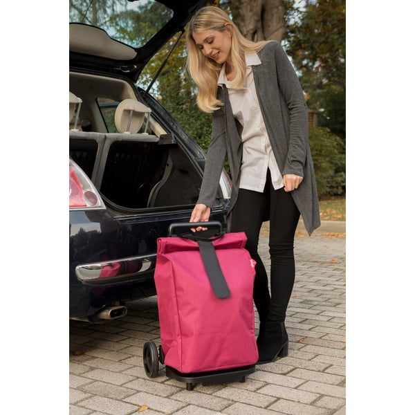 Cărucior de cumpărături Vileda Gimi, 50 l, violet-image-2