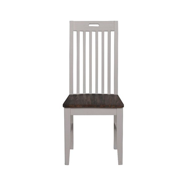 Scaun de dining din lemn de pin Rowico Nottingham, alb-image-3
