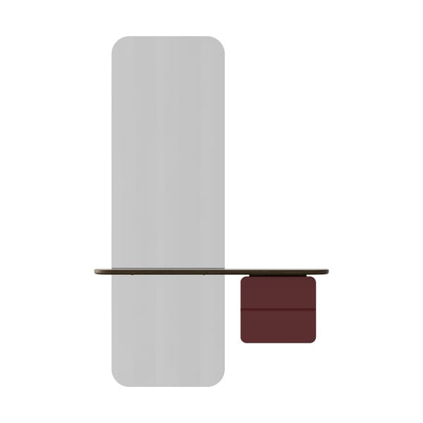 Set pentru hol roșu/maro cu aspect de lemn de stejar One More Look – UMAGE-image-3