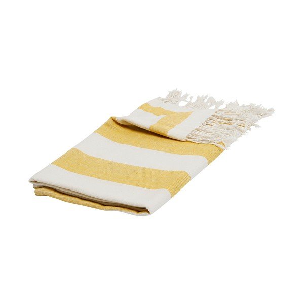 Prosop de plajă galben/crem 108x180 cm Retro Summer – Sema